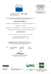 Certificado ISO 14001 pagina 2
